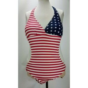 Marina West U.S.A. women tankini USA Flag size small swimwear